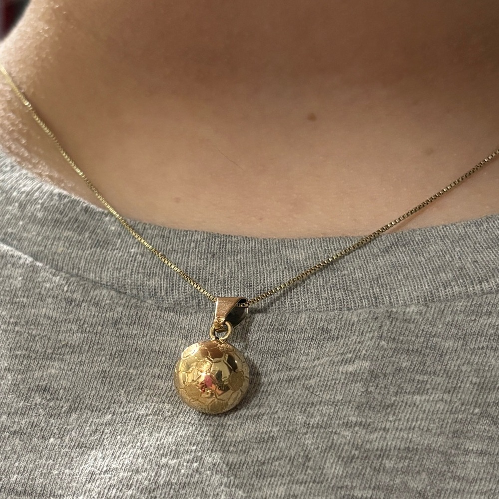 14K Gold Soccerball (Pendant ONLY)